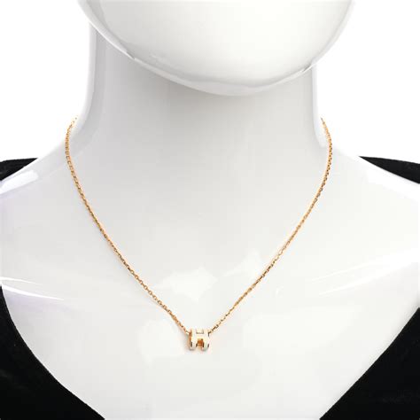 mini pop h pendant hermes|hermès pop h necklace gold.